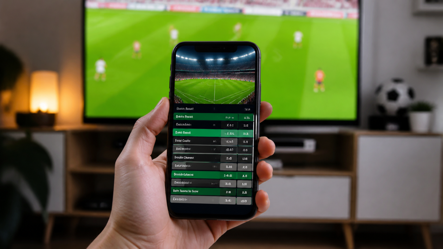Understanding the Appeal of Online Sports Betting in Malaysia: online sports betting malaysia Smartphone showing online sports betting for a football match